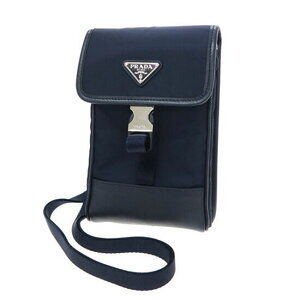 Prada Re Nylon Saffiano leather smartphone shoulder strap